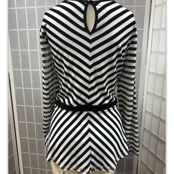 Thalia-Sodi, dress, white/black, stripes, sizeXL.: - Picture 3 of 9